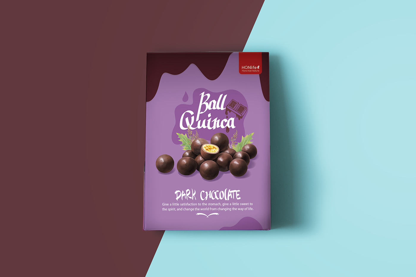 食品包裝設(shè)計(jì)，酸奶藜麥素巧克力藜麥素