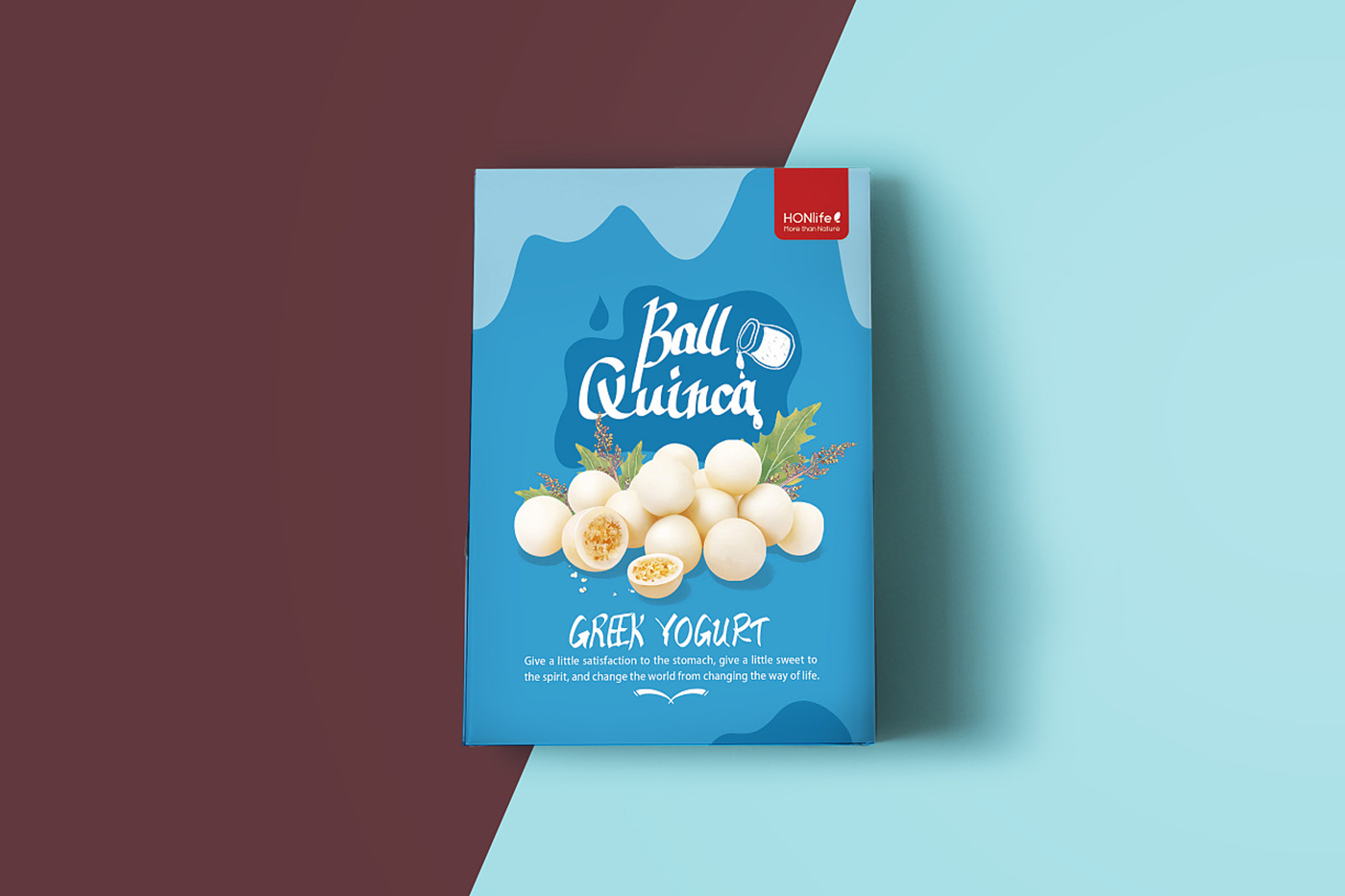 食品包裝設(shè)計(jì)，酸奶藜麥素巧克力藜麥素